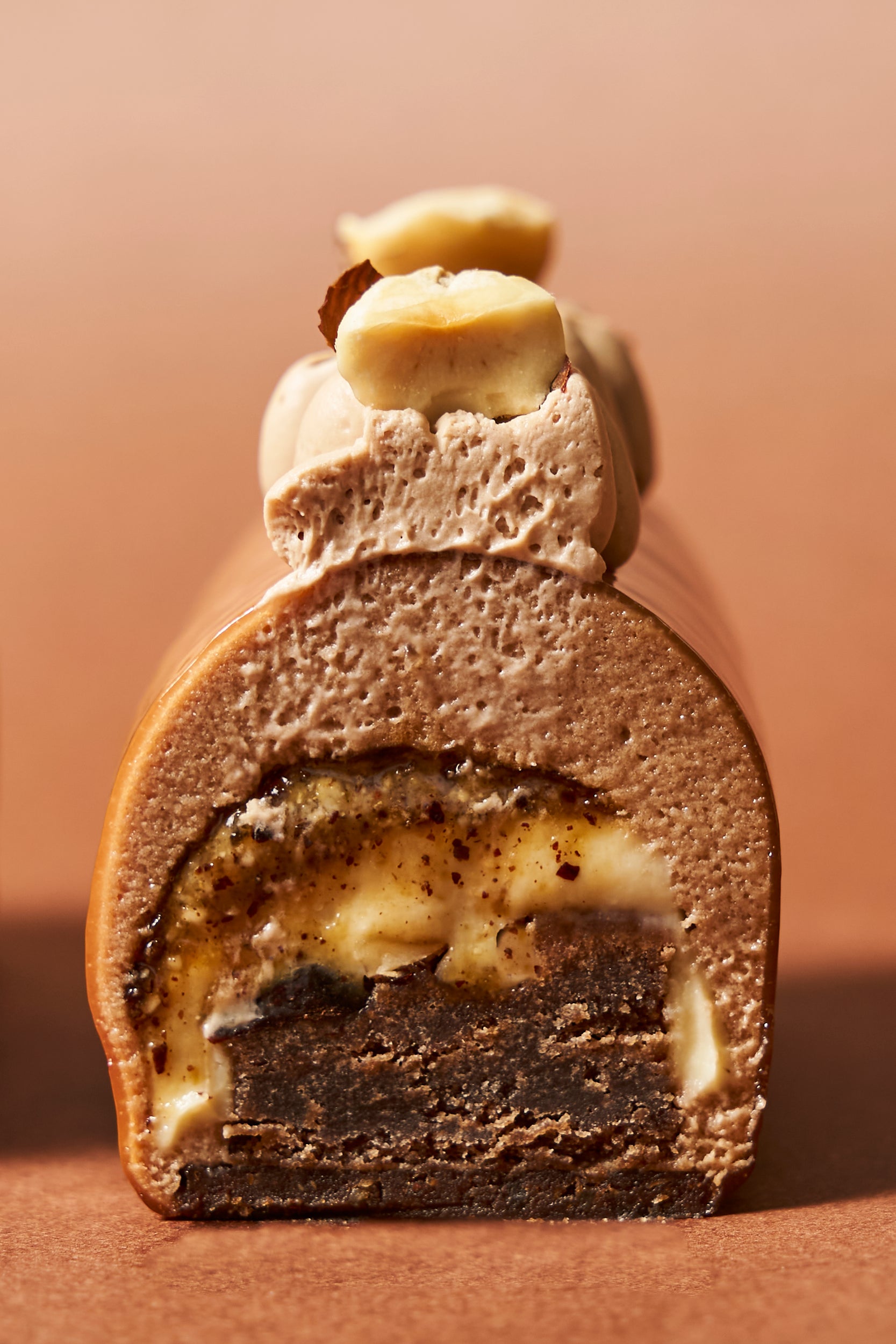 Bûchette chocolat praliné
