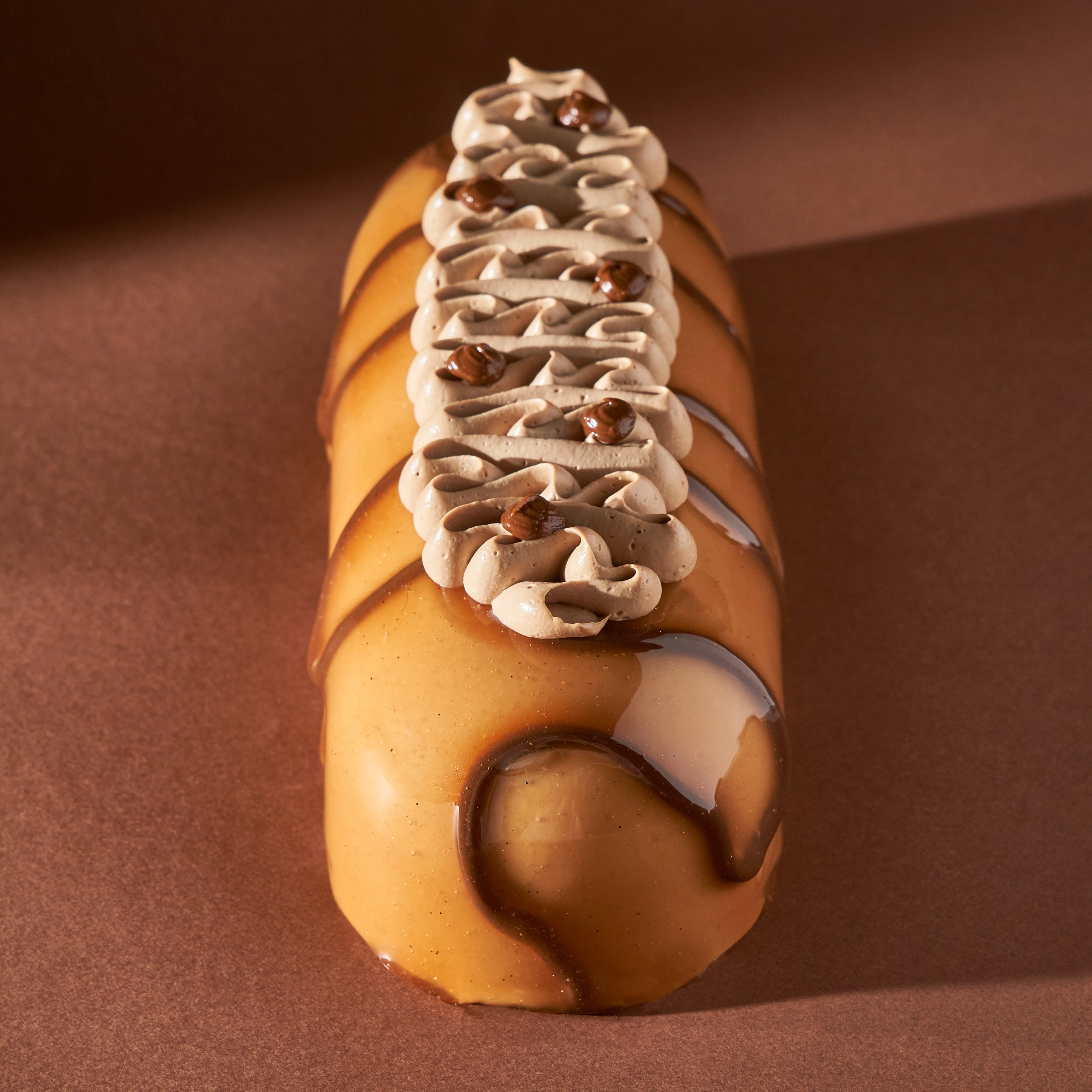 Bûche chocolat praliné