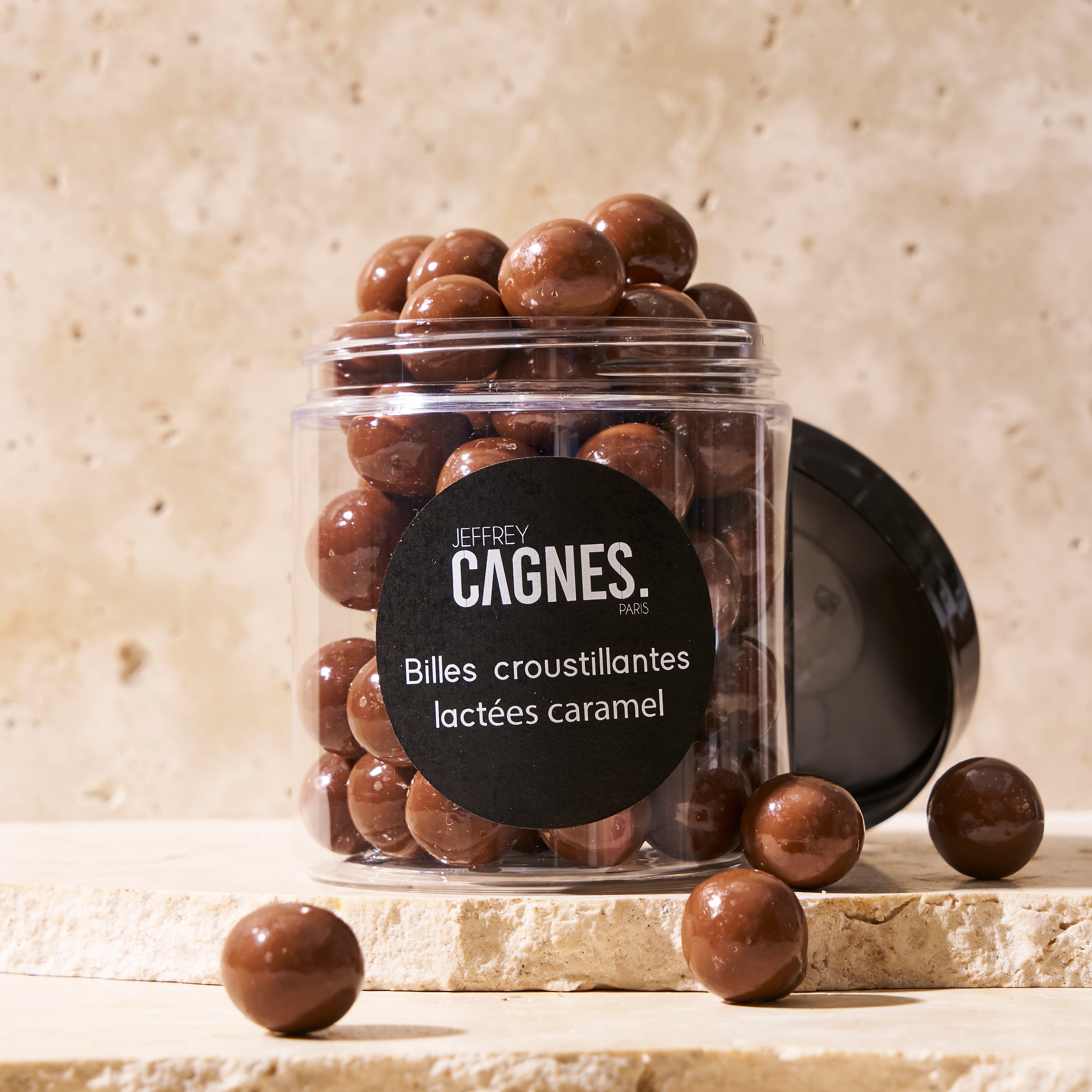 Billes croustillantes enrobées au chocolat